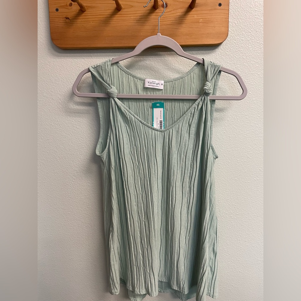 Kaileigh Mint Green Blouse